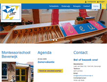 Tablet Screenshot of montessoribeverwijk.nl